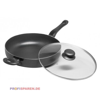 Schmorpfanne mit Deckel 28cm