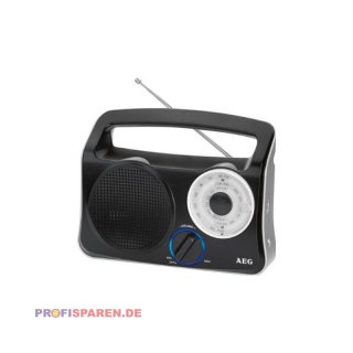 Tragbares Transistorradio schwarz-silber