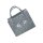 Filztasche mit HIRSCH-Stickerei, Einkaufstasche Freizeittasche Farbe: hellgrau