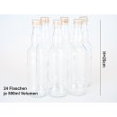 24 Glasflaschen, Einkochflaschen á 500ml zum...