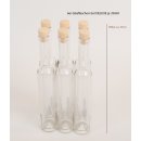 6er Glasflaschen "DeLuxe" mit Holzstopfen, 350ml zum Abfüllen von Selbstgemachtem - Saftflaschen - Likörflaschen