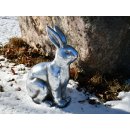 Hase XXL &quot;Silver Rabbit&quot; antik 36x21,5x51cm