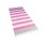 Hamam-Strandtücher aus 100% Bio-Baumwolle Streifen grau-pink