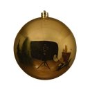Weihnachts-Kugel bruchfest glänzend 140mm hellgold