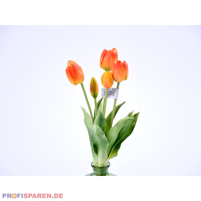 40cm 5er Tulpen-Strauß € orange, Real-Touch 7,99