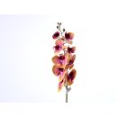 Orchidee 90cm 3D Real-Touch gelb-lila
