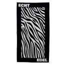 Frottee-Strandtuch Designs 2022 Badetuch 90x170cm 100% Baumwolle Design: Zebra - schwarz-weiss