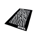 Frottee-Strandtuch Designs 2022 Badetuch 90x170cm 100% Baumwolle Design: Zebra - schwarz-weiss